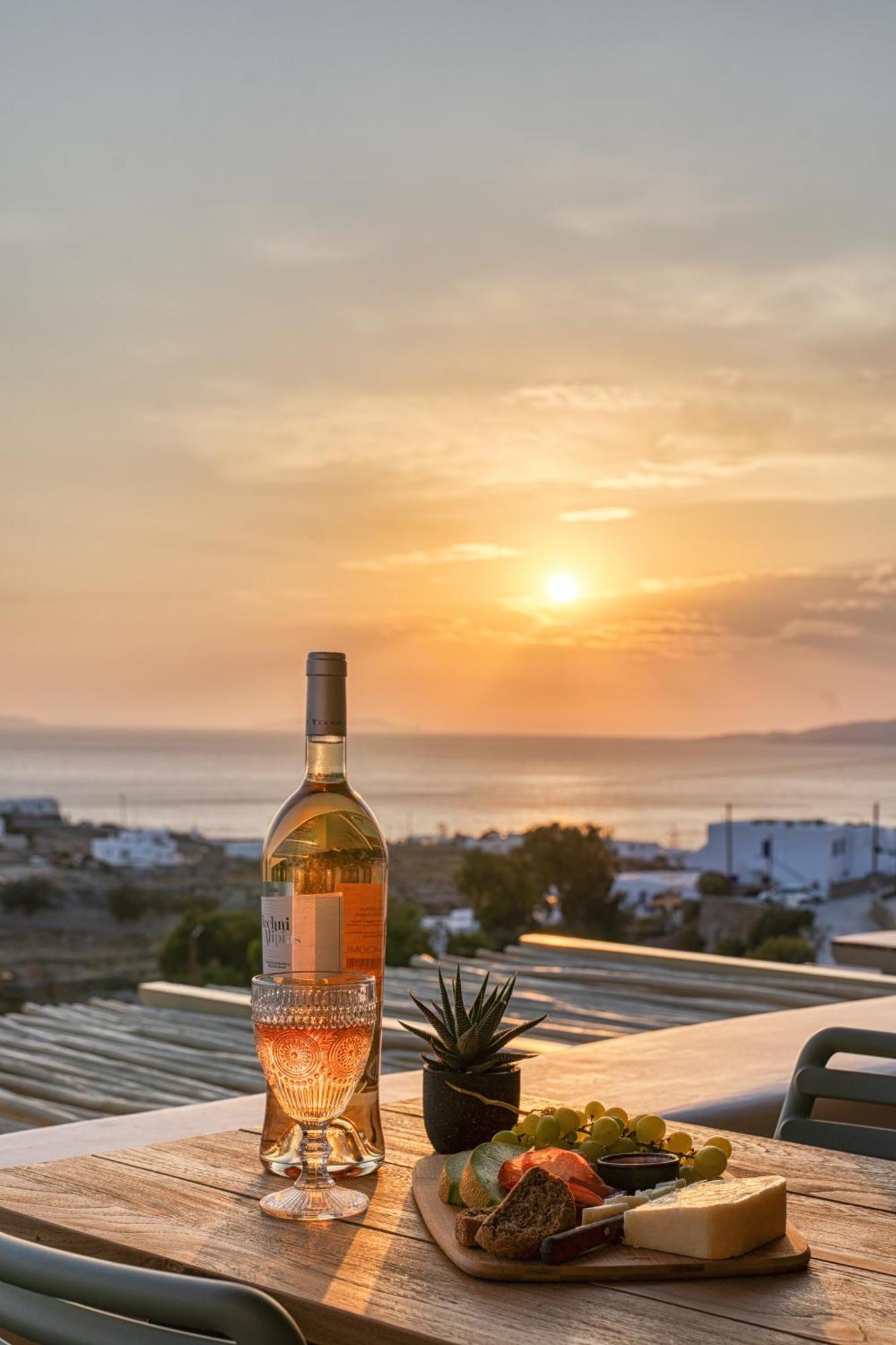 Ostria View Mykonos Bed & Breakfast Mykonos Town Exterior foto
